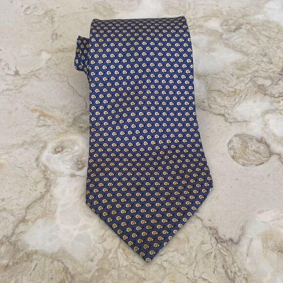 Hermès 100% Silk Tie “Snails” - Picture 4 of 12